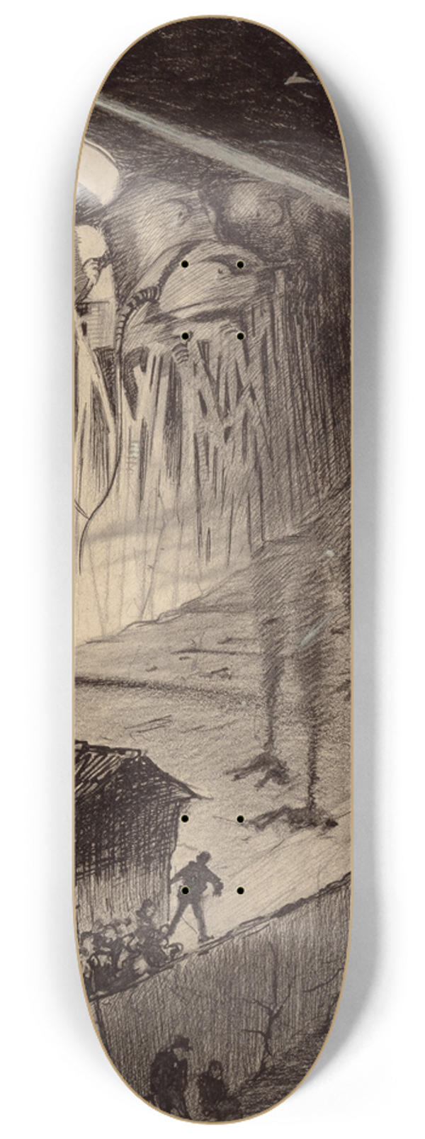 Henrique Alvim Corra - Martians Blast House 8.25 inch art skate deck