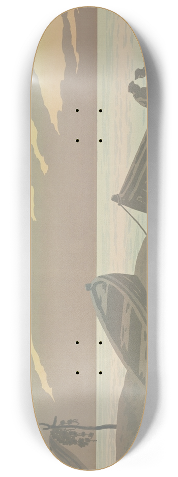 Henri Rivire - Le Soir 8.25 inch art skate deck