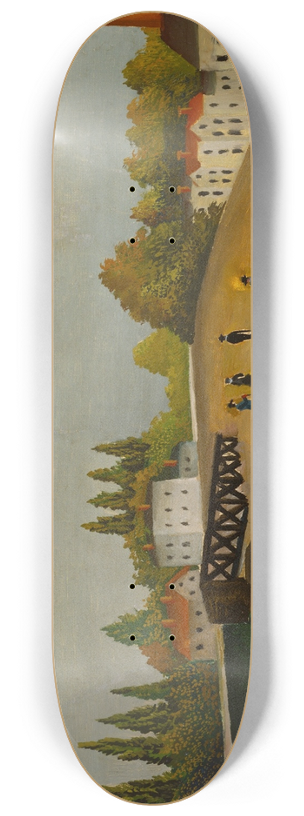 Henri Rousseau - Quai dIvry 8.25 inch art skate deck