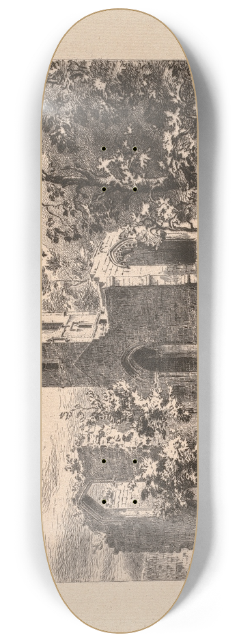 Henri Toussaint - Mount-Grace Abbey 8.25 inch art skate deck