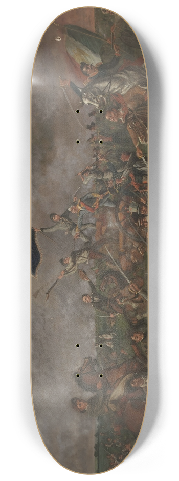 Henry Arthur Mcardle - The Battle of San Jacinto 8.25 inch art skate deck