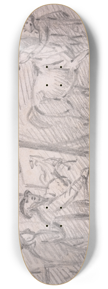 Henry Bernard Chalon - The Artists Studio 8.25 inch art skate deck