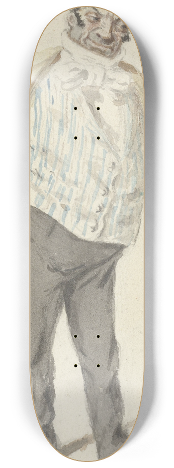 Henry Bonaventure Monnier - Karikatuur van een staande heer 8.25 inch art skate deck