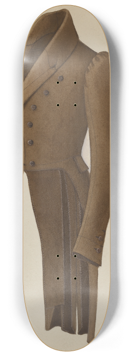 Henry De Wolfe - Mans Coat 8.25 inch art skate deck