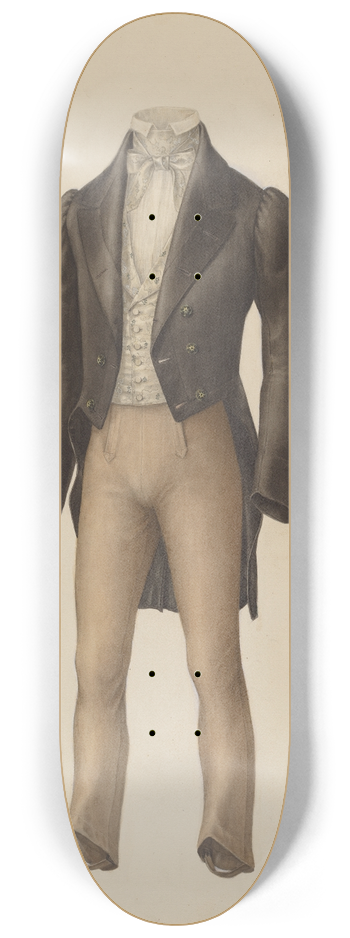 Henry De Wolfe - Mans Suit 8.25 inch art skate deck