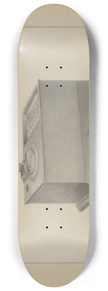 Henry Granet - Pewter Inkwell 8.25 inch art skate deck