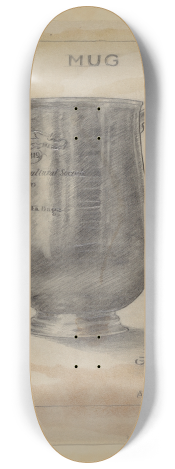 Alfred Nason - Silver Mug 8.25 inch art skate deck