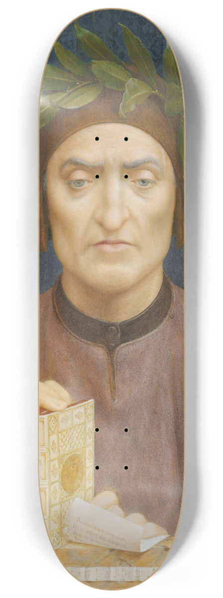 Henry James Holiday - Dante Alighieri 8.25 inch art skate deck