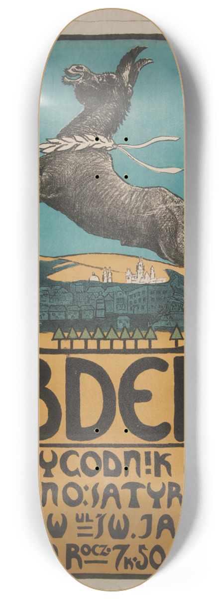 Henryk Kunzek - Abdera dwutygodnik artystyczno-satyryczny 8.25 inch art skate deck