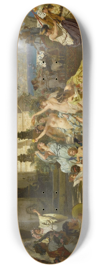 Henryk Siemiradzki - Judgement of Paris 8.25 inch art skate deck