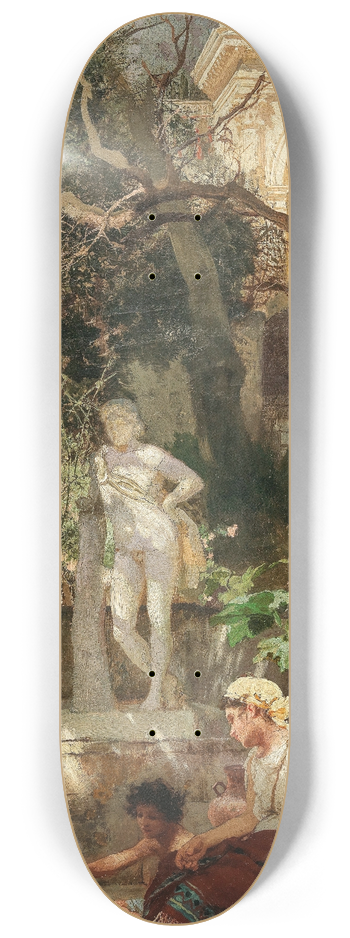 Henryk Siemiradzki - Leisure Hours by the Water 8.25 inch art skate deck