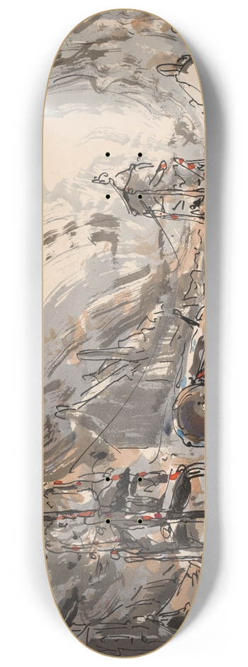 Alfred Ost - After the Funfair 8.25 inch art skate deck