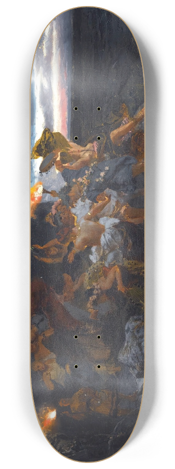 Henryk Siemiradzki - Orgy On Capri In The Time Of Tiberius 8.25 inch art skate deck