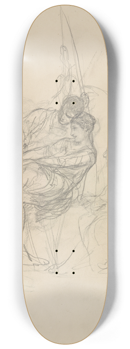 Henryk Siemiradzki - szkic do obrazu Noc w Pompejach. wietlik 8.25 inch art skate deck