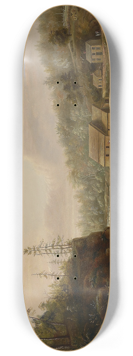 Henry Lewis - Cheevers Mill on the St. Croix River 8.25 inch art skate deck
