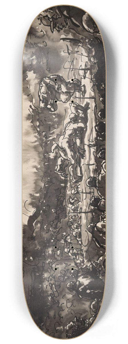 Alfred Ost - The Sportpaleis in Antwerp 8.25 inch art skate deck