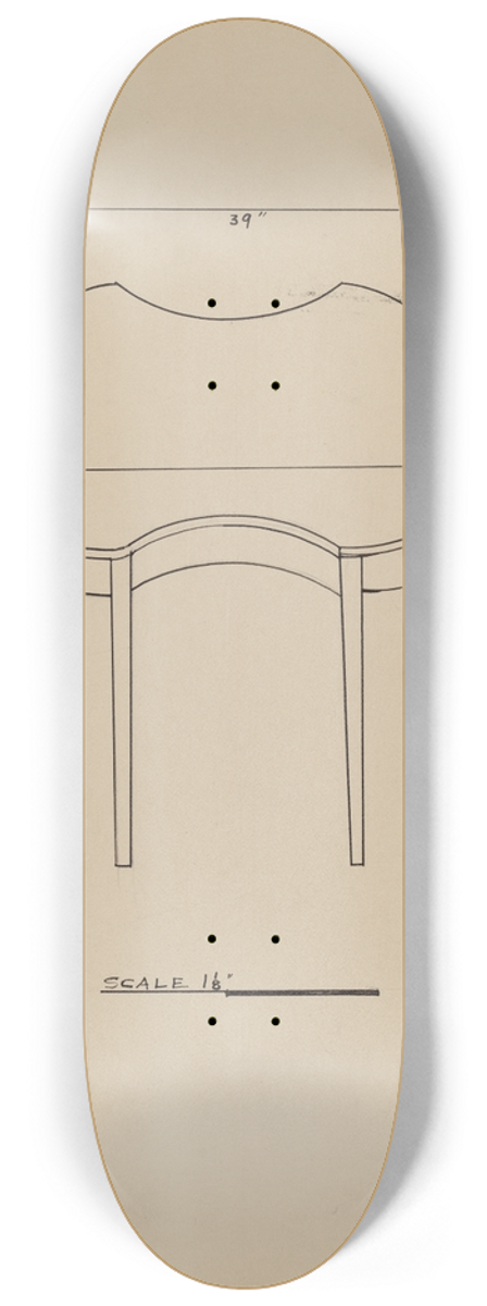 Henry Meyers - Card Table 8.25 inch art skate deck