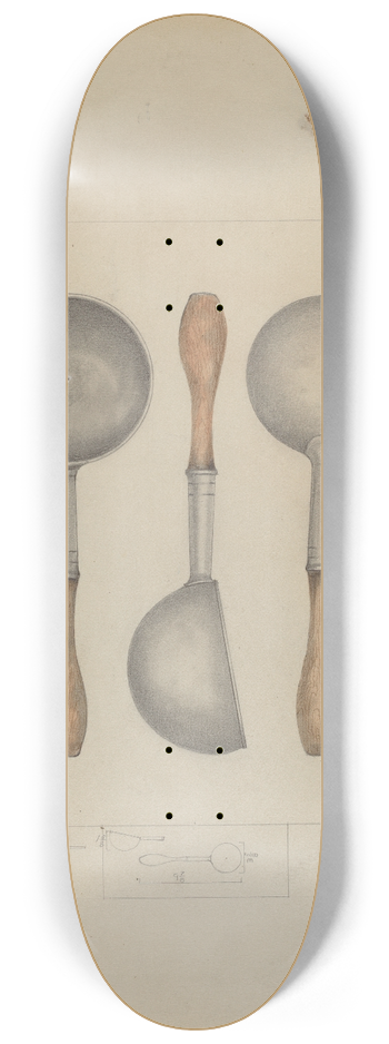 Henry Meyers - Pewter Ladle 8.25 inch art skate deck
