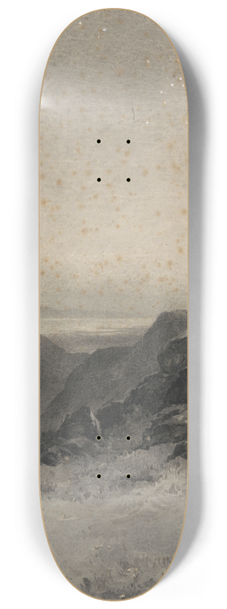 Alfred Parsons - Rocky Landscape 8.25 inch art skate deck