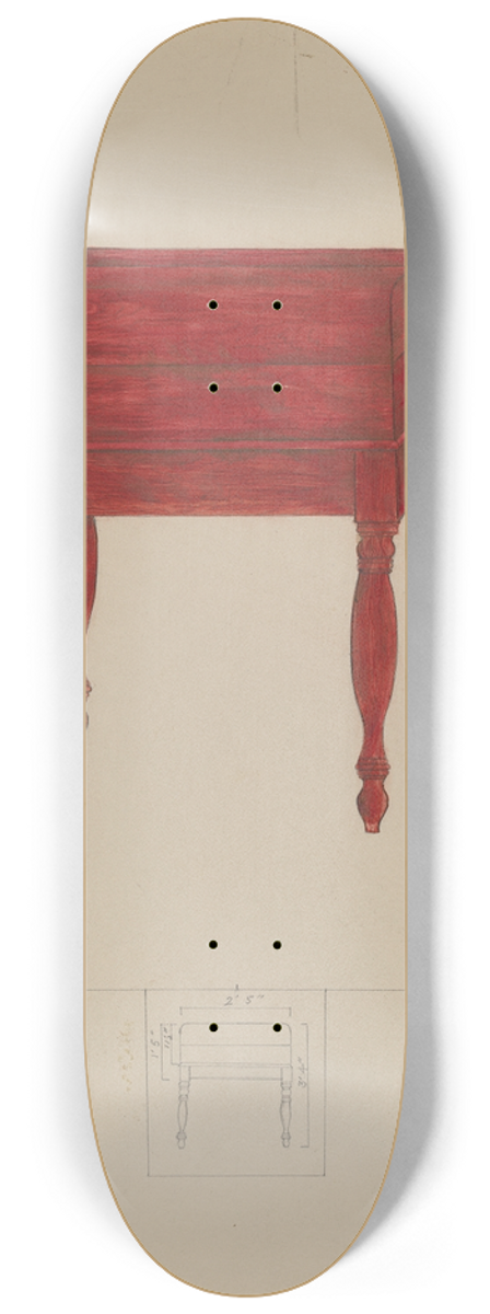 Henry Meyers - Writing Desk and Table 8.25 inch art skate deck