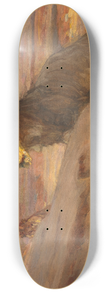 Henry Ossawa Tanner - Lions in the Desert 8.25 inch art skate deck