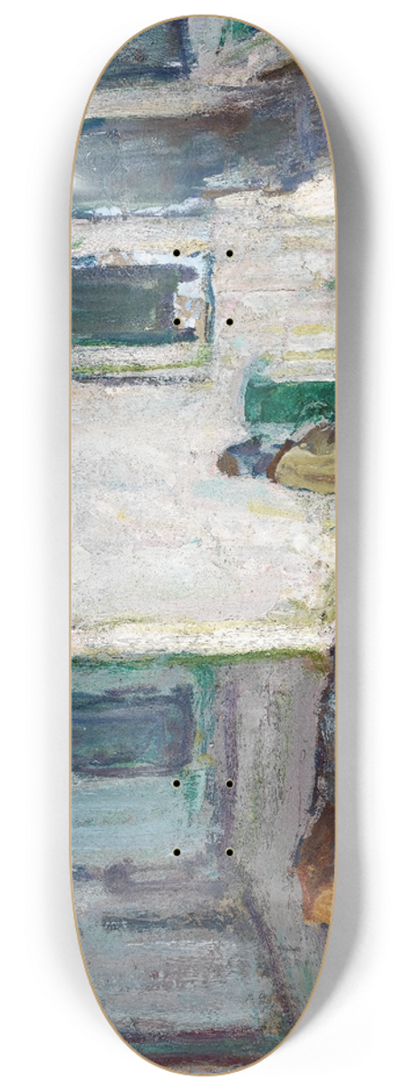 Henry Ossawa Tanner - Street Scene, Tangier (Man Leading Calf) 8.25 inch art skate deck