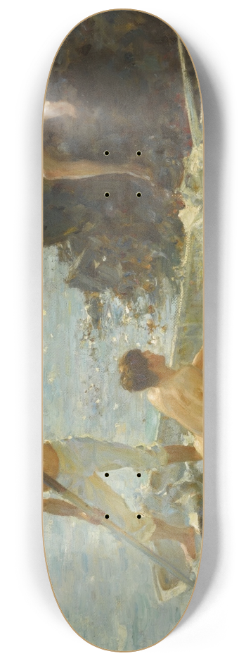 Henry Scott Tuke - The Bathing Cove 8.25 inch art skate deck