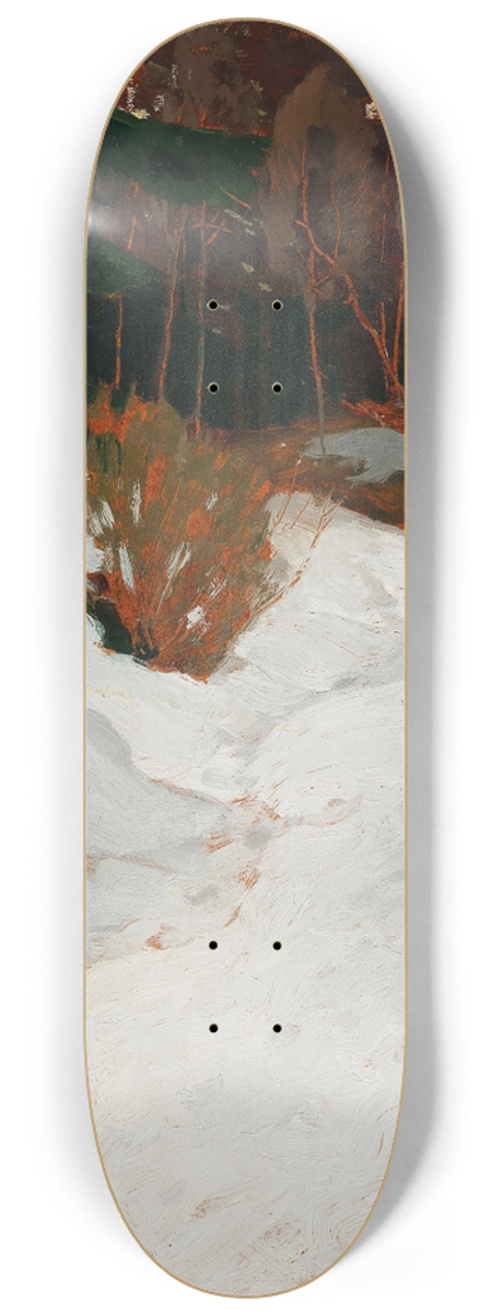 Alfred Poell - Winter forest 8.25 inch art skate deck