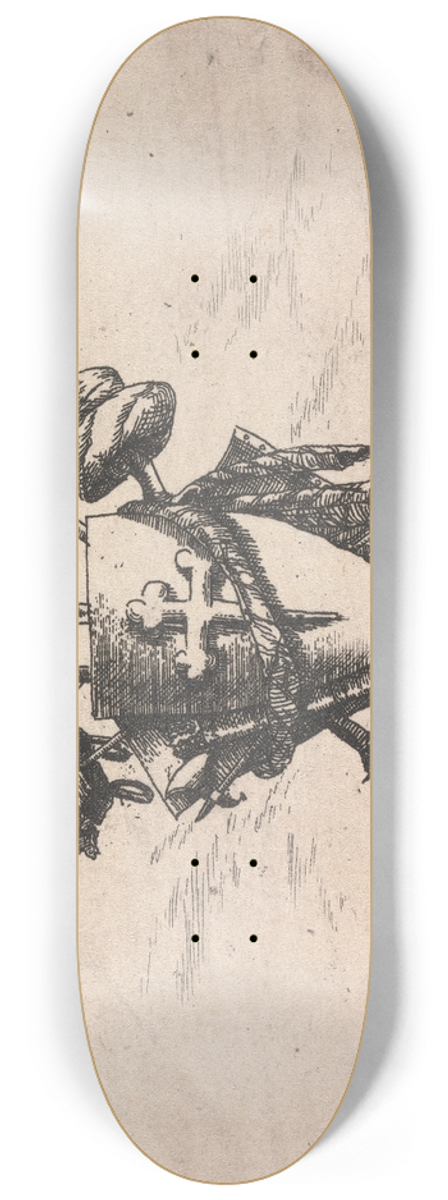 Henry Swinburne - Coat of Arms 8.25 inch art skate deck