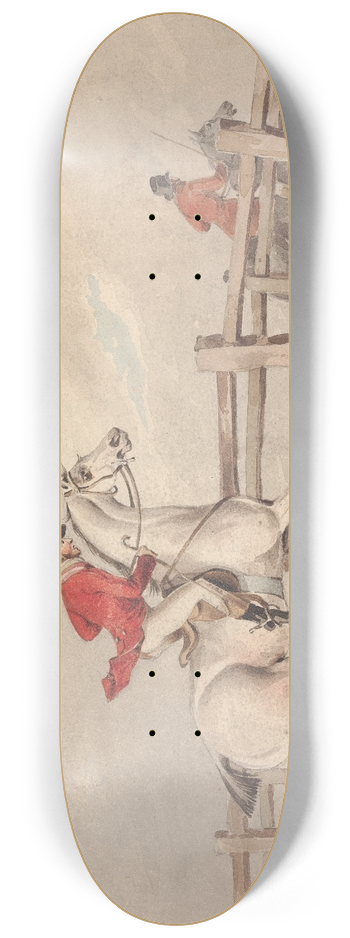 Henry Thomas Alken - Doing the Thing; and the Thing Done; Doing it No How 8.25 inch art skate deck