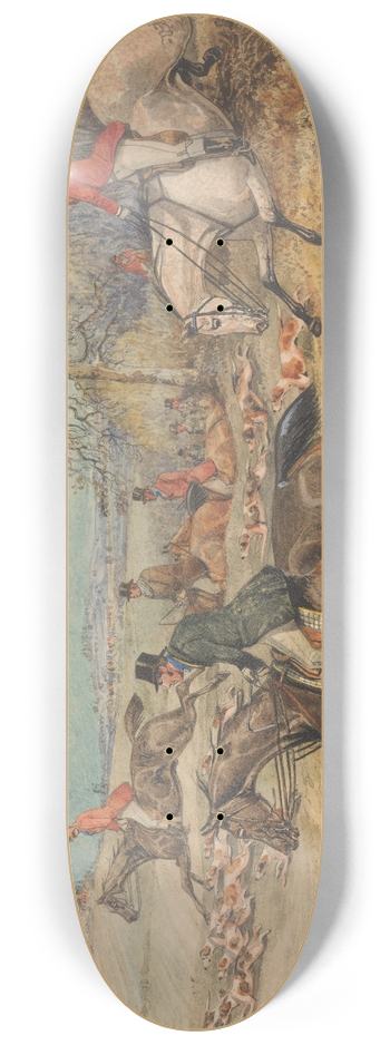Henry Thomas Alken - Getting Away; Lets Take the Lead 8.25 inch art skate deck
