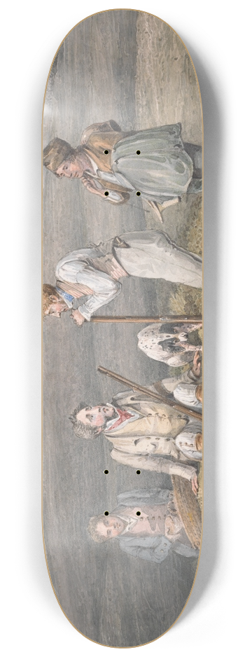 Henry Thomas Alken - Grouse Shooting; The Wrong Sort 8.25 inch art skate deck