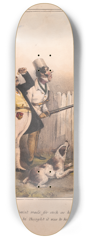 Henry Thomas Alken - Sporting Satirist 8.25 inch art skate deck