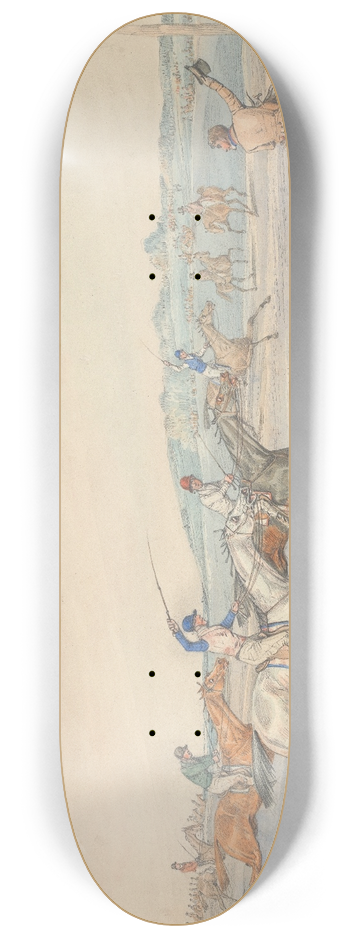 Henry Thomas Alken - Steeplechasing; The Finish 8.25 inch art skate deck
