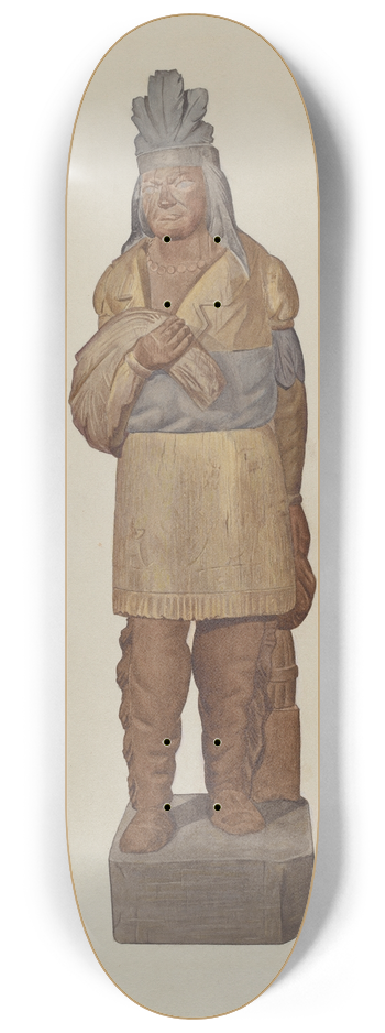 Henry Tomaszewski - Cigar Store Indian 8.25 inch art skate deck