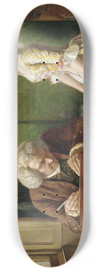 Henry Wallis - Dr Johnson At Caves 8.25 inch art skate deck