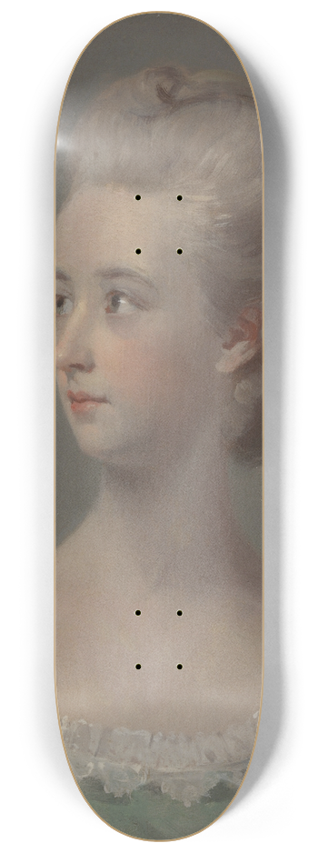 Henry Walton - Portrait of a young woman, possibly Miss Nettlethorpe 8.25 inch art skate deck