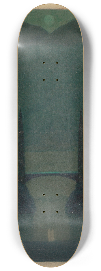 Herbert Crowley - A Bridge in a Mountainous Landscape 8.25 inch art skate deck