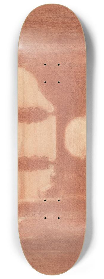 Herbert Crowley - Landscape with Bridge and Cypress Trees 8.25 inch art skate deck