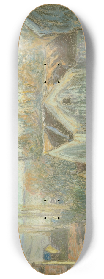Alfred Sisley - A Corner of Moret-sur-Loing 8.25 inch art skate deck