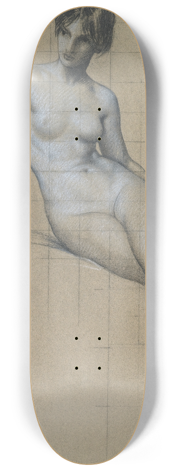 Herbert James Draper - Study For The Kelpie 8.25 inch art skate deck