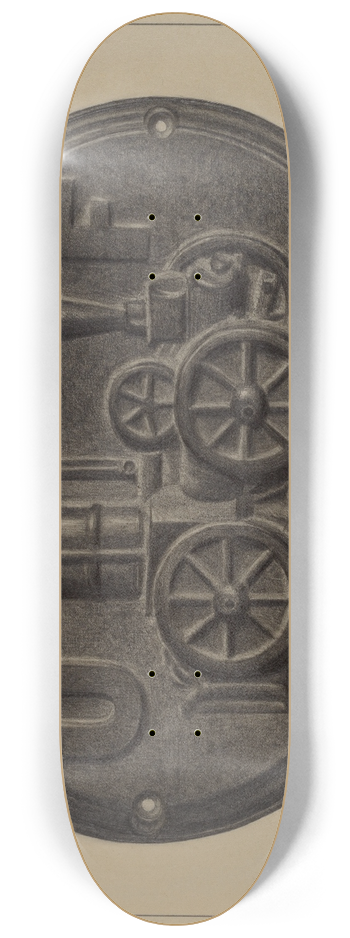 Herman Bader - Firemark 8.25 inch art skate deck