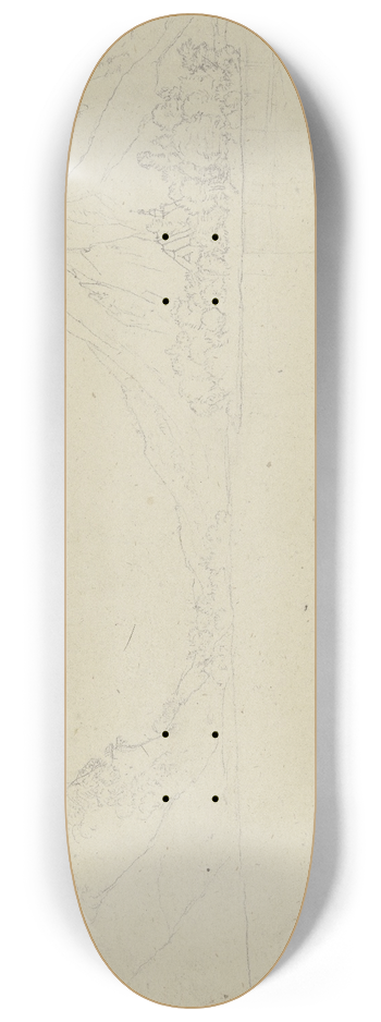 Hermann Blumenthal - Sitzender mnnlicher Akt 8.25 inch art skate deck