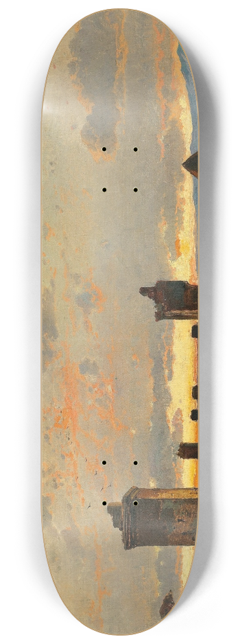 Hermann David Salomon Corrodi - Via Appia Antica 8.25 inch art skate deck