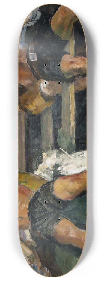 Hermann Groeber - Die Ruderer 8.25 inch art skate deck