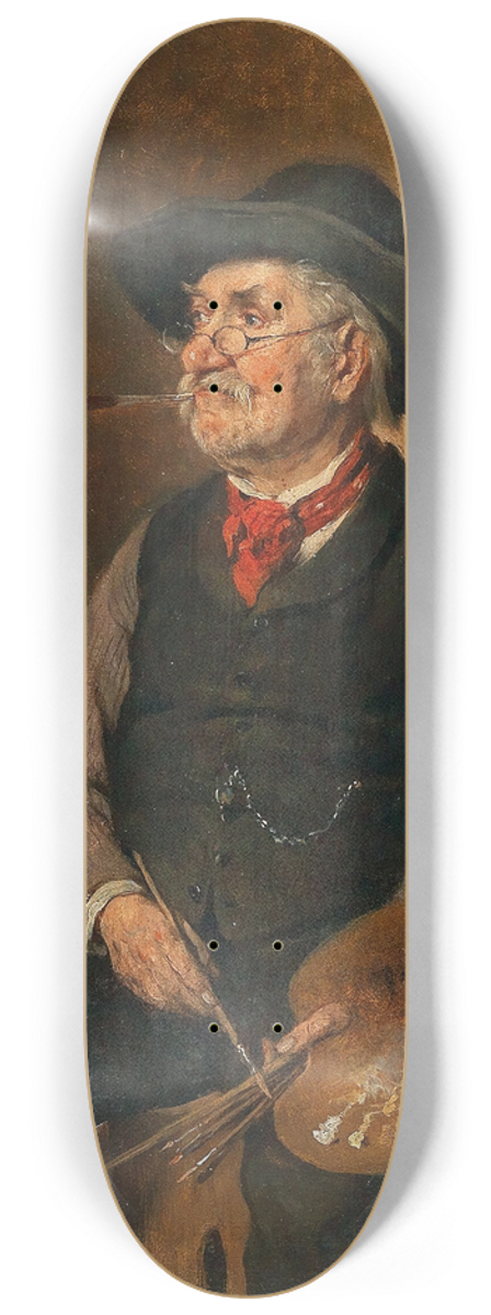 Hermann Kern - A Painter At The Easel, 8.25 inch art skate deck