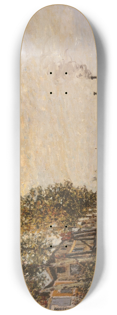 Alfred Sisley - Le remorqueur, le Loing  Saint-Mamms 8.25 inch art skate deck