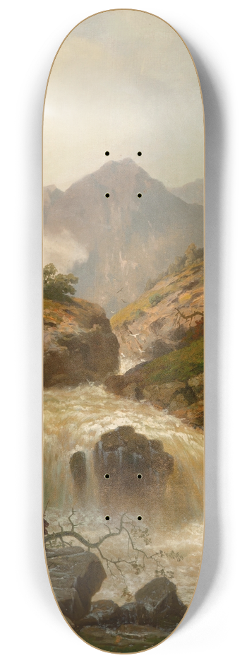 Hermann Ottomar Herzog - The Rippling River 8.25 inch art skate deck