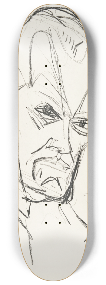 Hermann Scherer - Portrt Otto Rhle 8.25 inch art skate deck