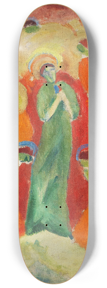 Hermann Stenner - Heilige von Engeln verehrt 8.25 inch art skate deck